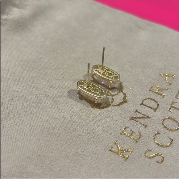 Kendra Scott Ever Earrings Kendra Scott Earrings Dichroic Glass Gold - Picture 8 of 10